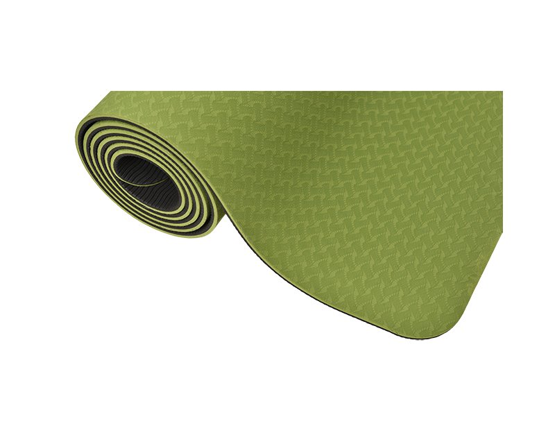 Schep plus Larry Belmont Ecoyogi TPE Yoga mat Groen/zwart - 6 mm