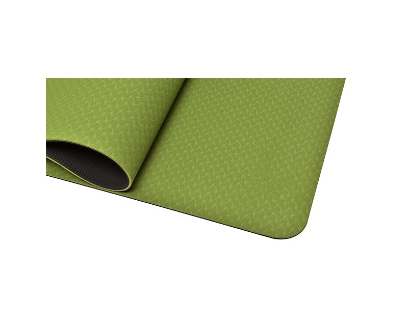 wastafel tijdelijk moe Ecoyogi TPE Yoga mat Groen/zwart - 6 mm
